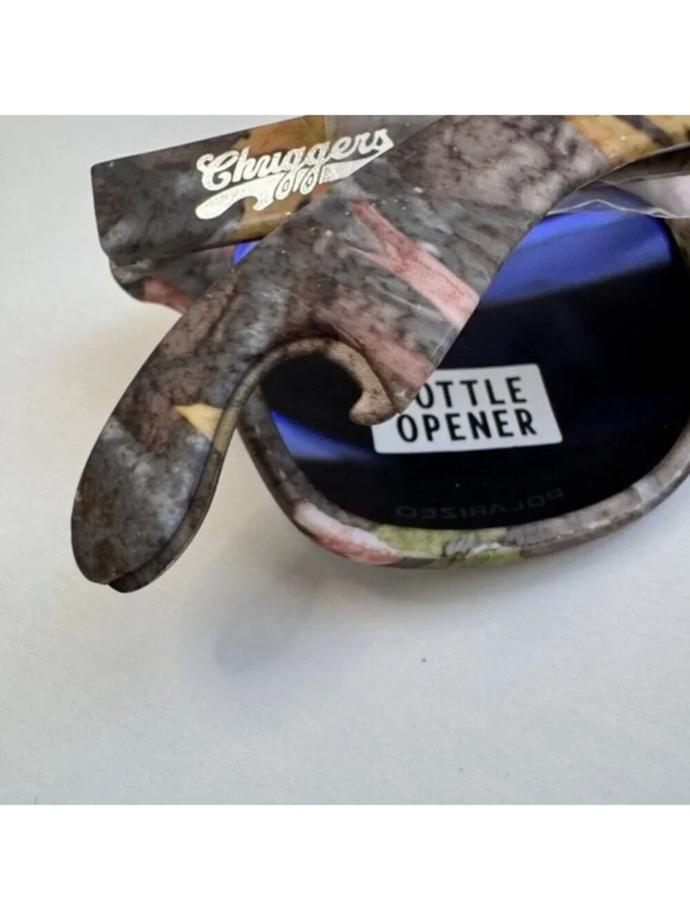 Chuggers Black Polarized Sunglasses with Built in Bottle Opener